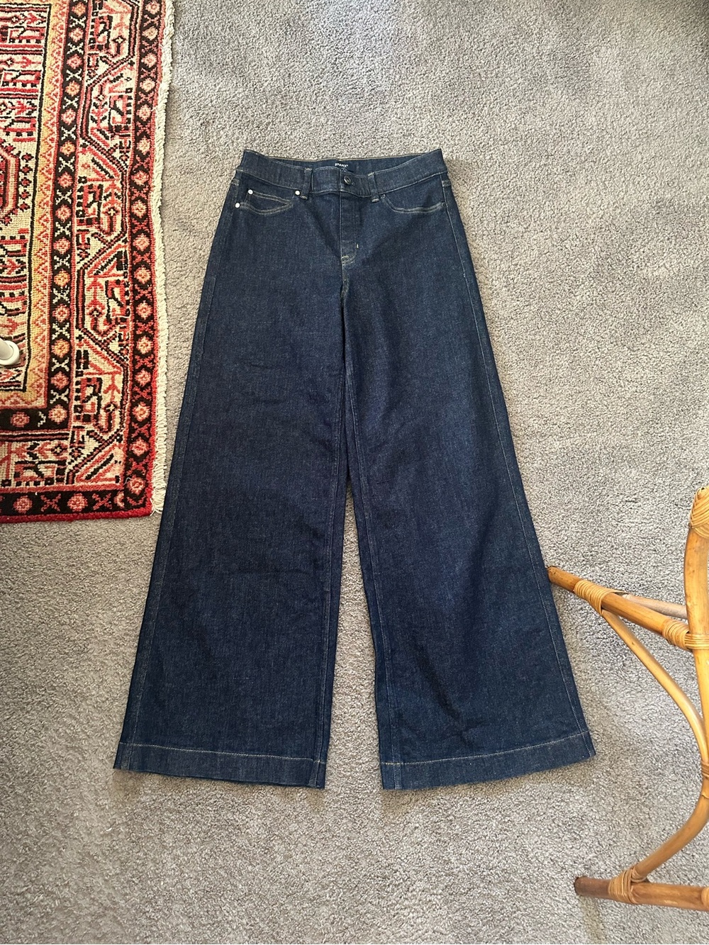 Spanx Pull On Wide Leg Jeans